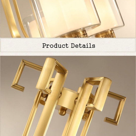 Modern Brass Chandelier LED Pendant Lamp for Living Room