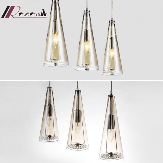 LED Three Crystal Pendant Lamp for Dining Room